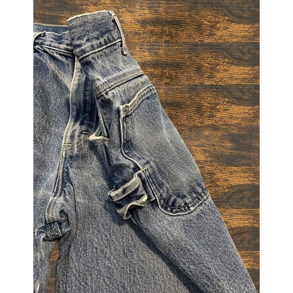 Vintage Pointer Jeans Mens 36x34 Work Heavy Cotton Denim Blue Made in USA - Picture 9 of 16